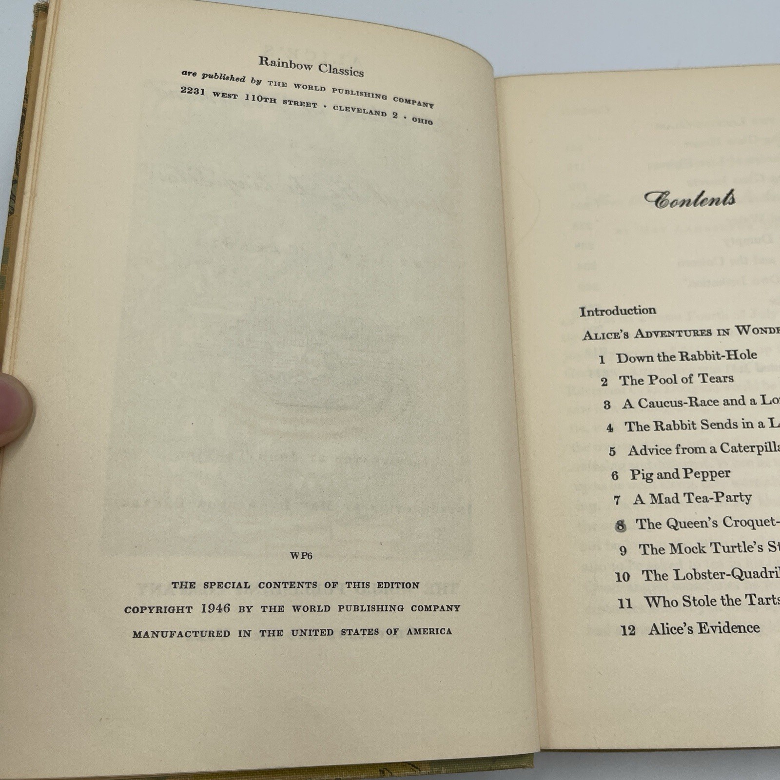 Alice In Wonderland and Through The Looking Glass – HC, 1946 – Illustrated