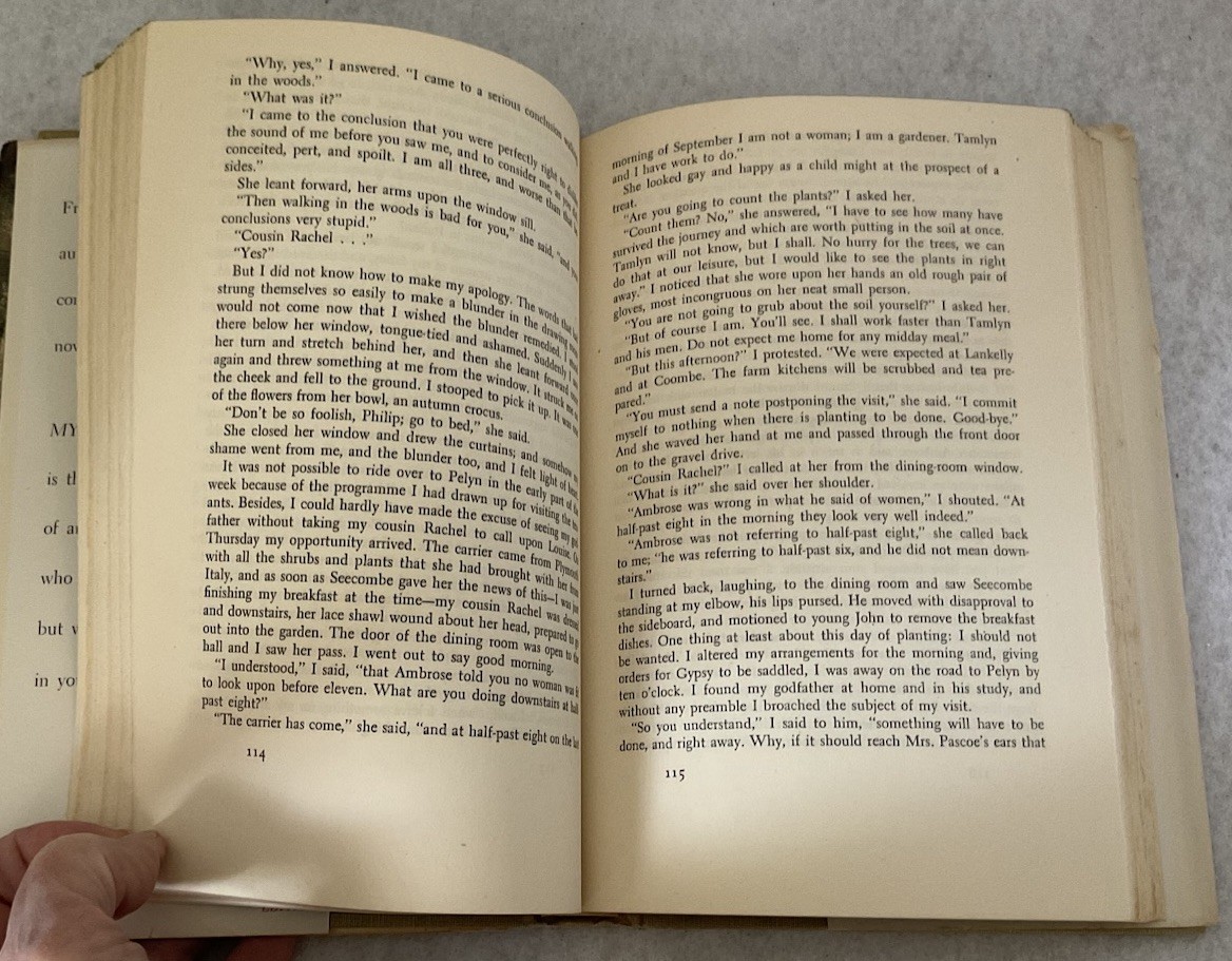 My Cousin Rachel by Daphne du Maurier (1952) Hardcover Book
