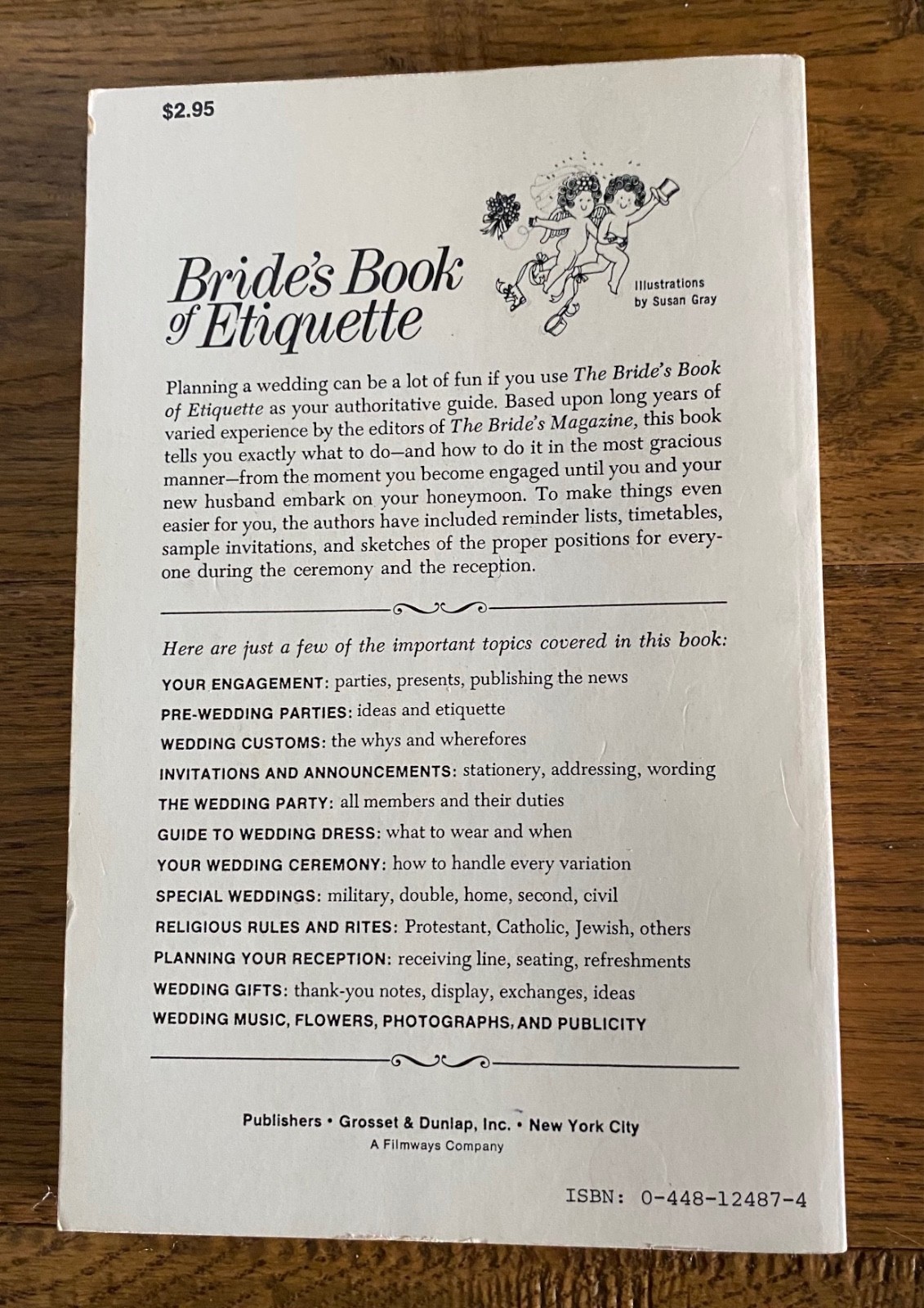 Brides Book of Wedding Etiquette 1973 Soft Cover Vintage Paperback