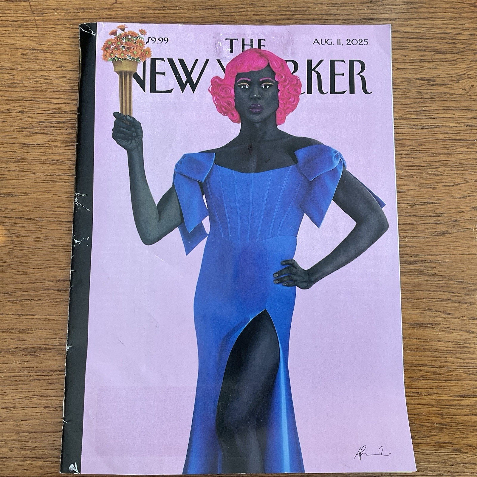 New Yorker 2025 Aug 11~Trans Forming Liberty~Amy Sherald~perfectionism~gambling