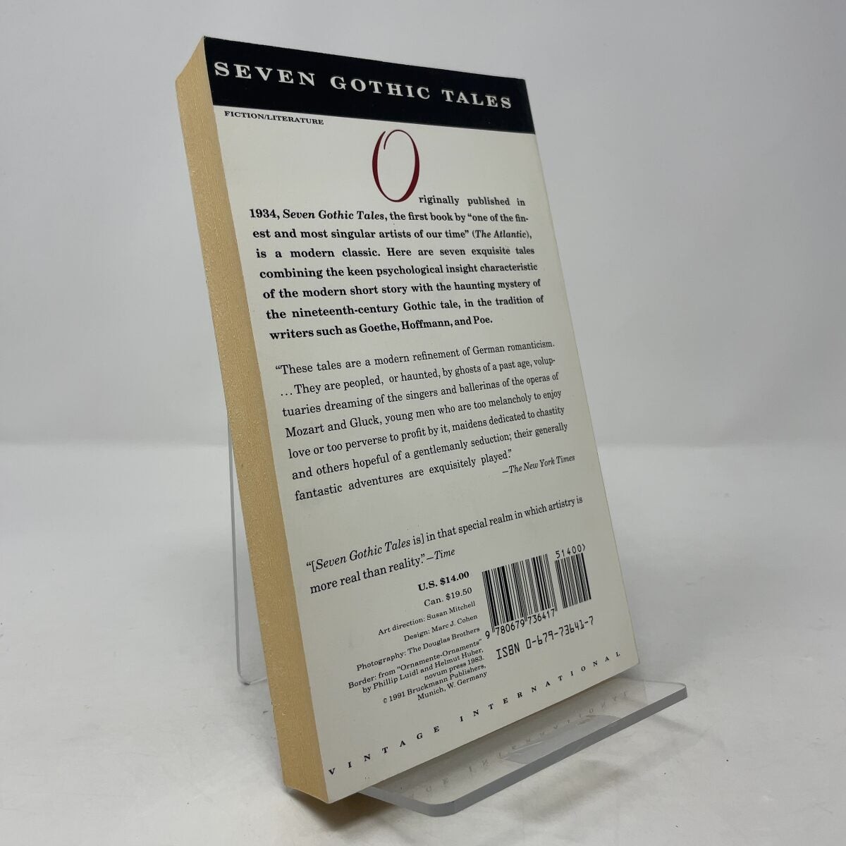 Seven Gothic Tales by Isak Dinesen PB First Thus Like New 1991