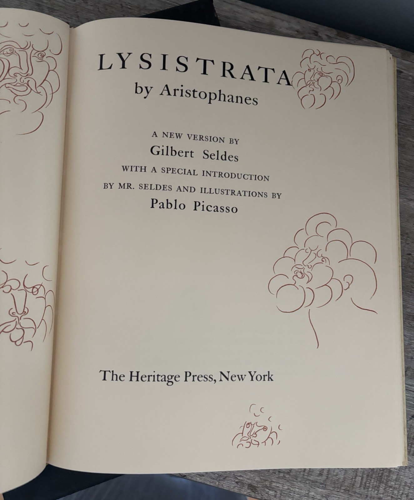Lysistrata Aristophanes Heritage Press 1962 Slipcase Illustrated Pablo Picasso