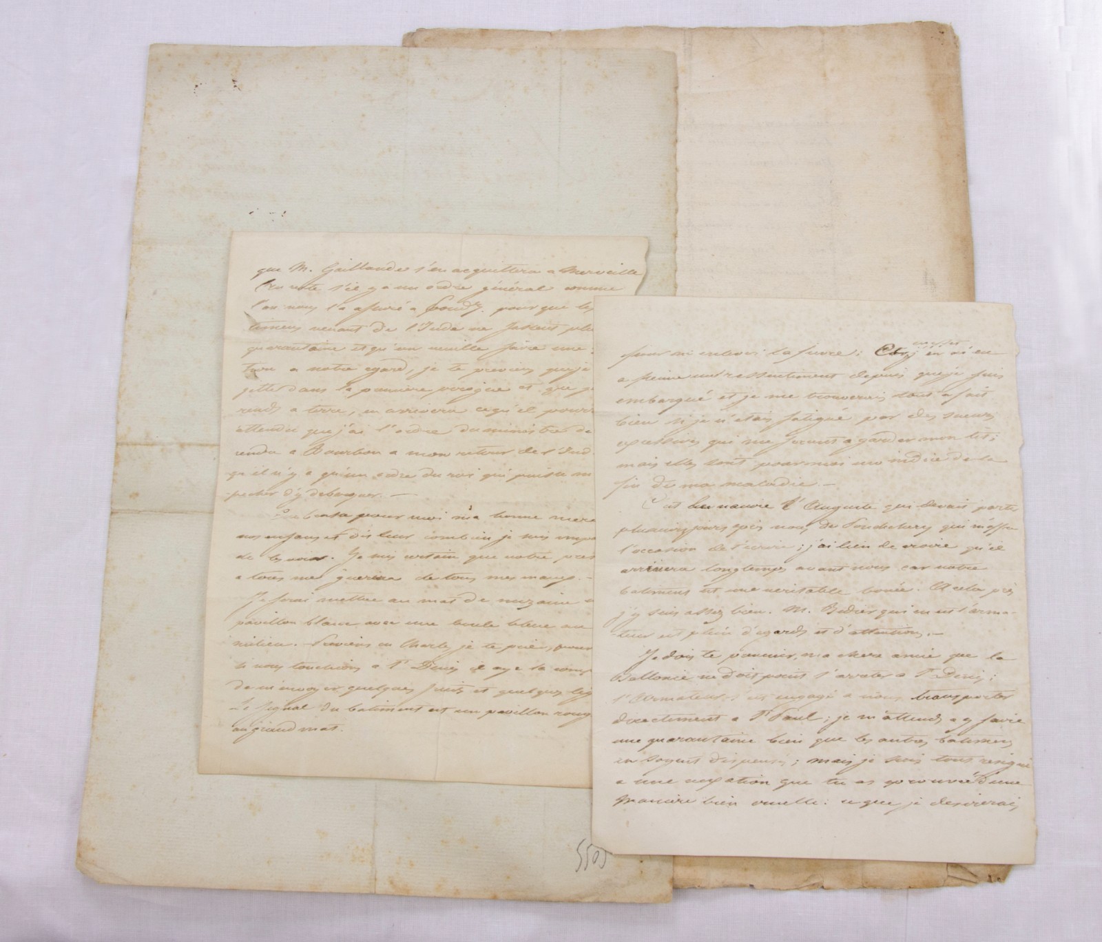 FRENCH East India Company – manuscript archive from 1747-1800 – Compagnie Indes