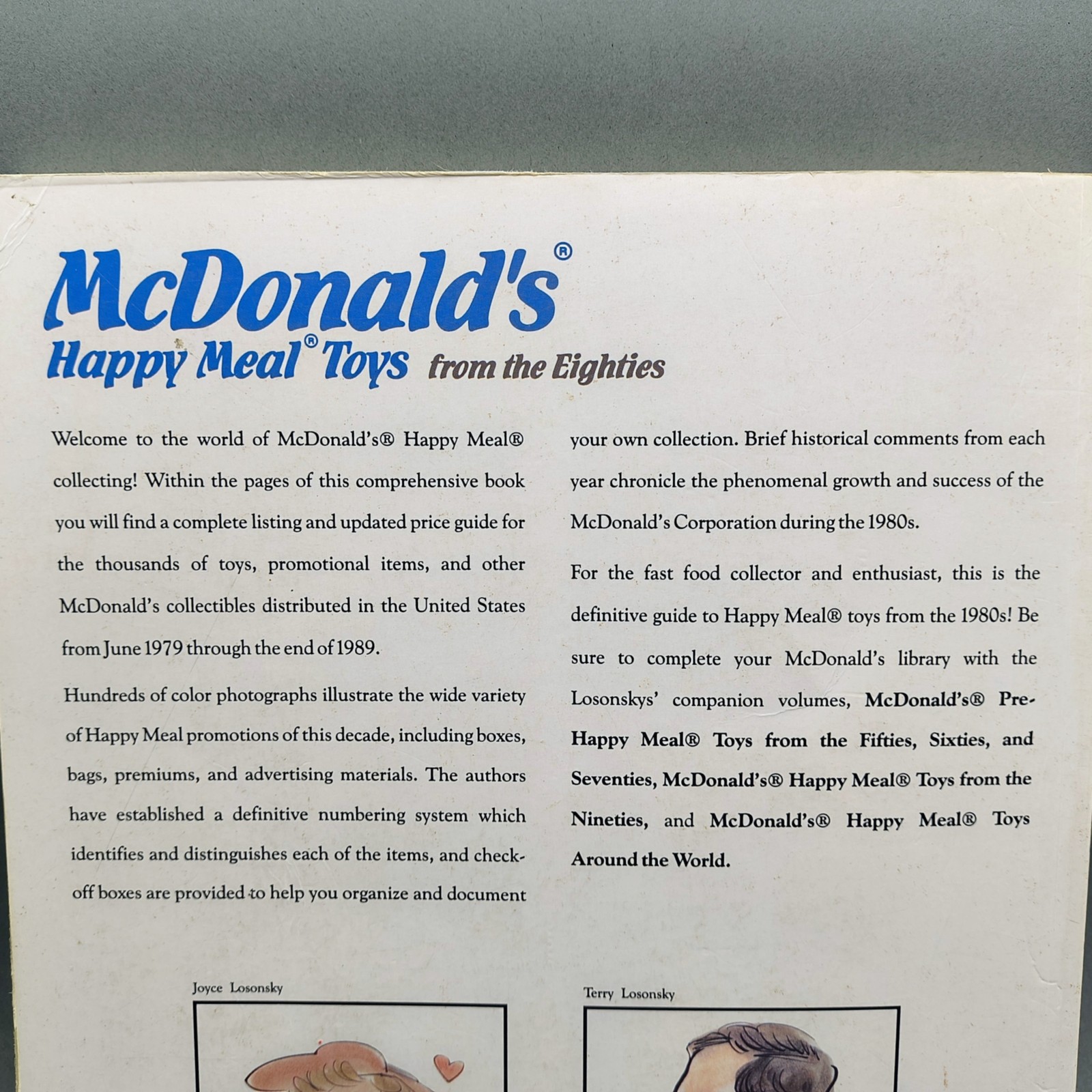 McDonalds Happy Meal Toys From the Eighties 80s Collector Book with Price Guide