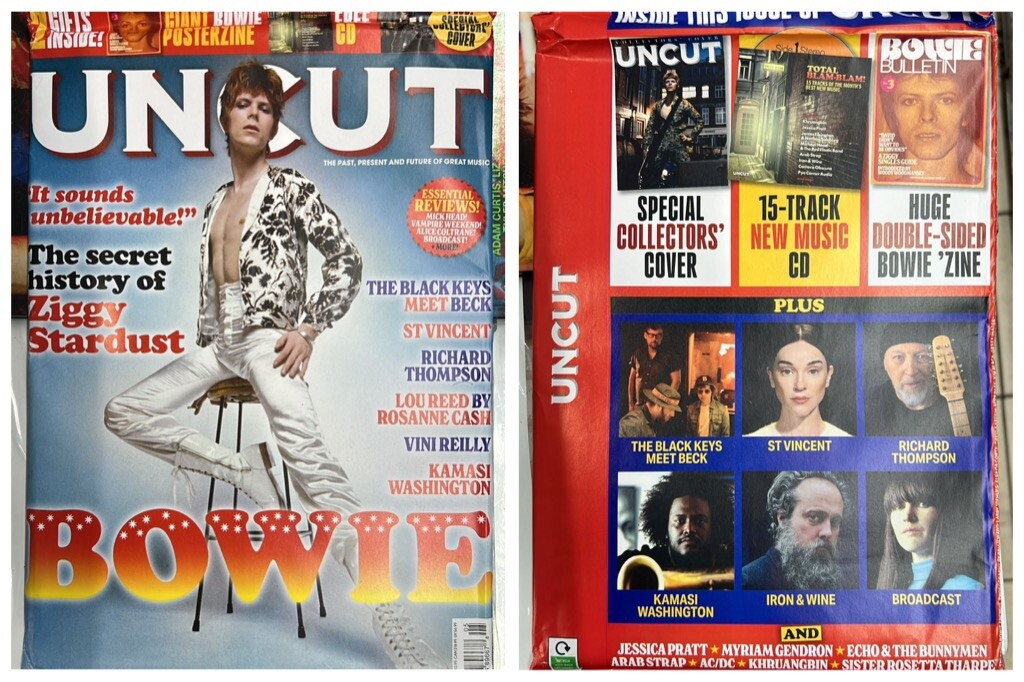 UNCUT MAGAZINE-FREE CD “TOTAL BLAM-BLAM!”-MAY 2024-DAVID BOWIE-2 GIFTS-Brand New