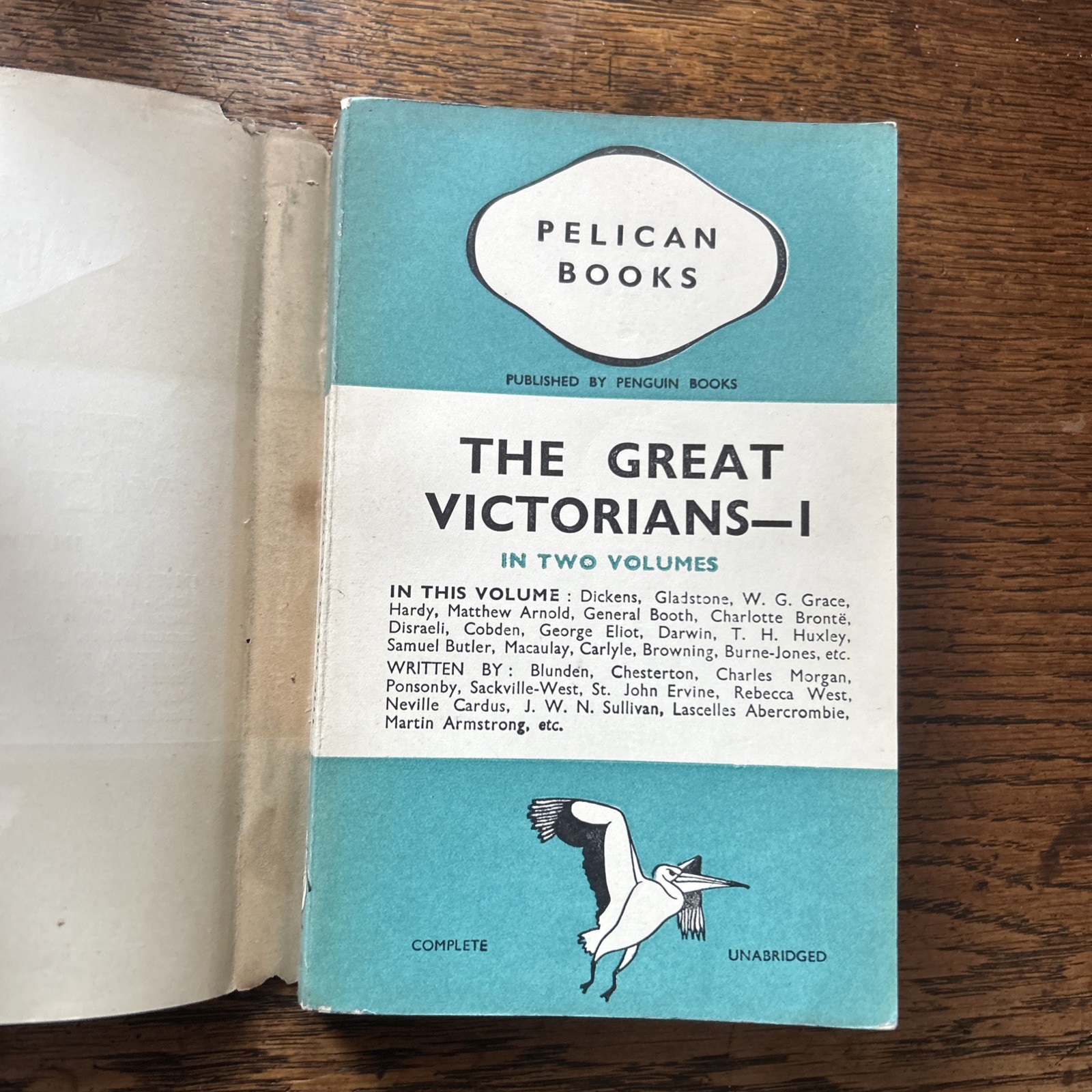 THE GREAT VICTORIANS vol 1 Various Pelican No A11 1937 1st edition dust jacket