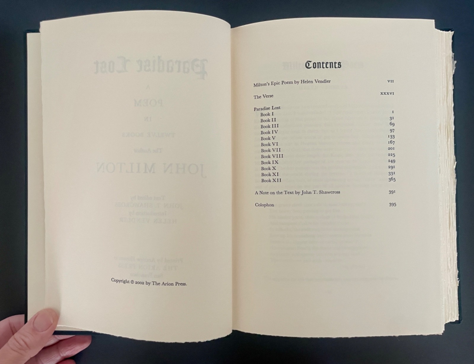 John Milton “Paradise Lost” Arion Press limited edition