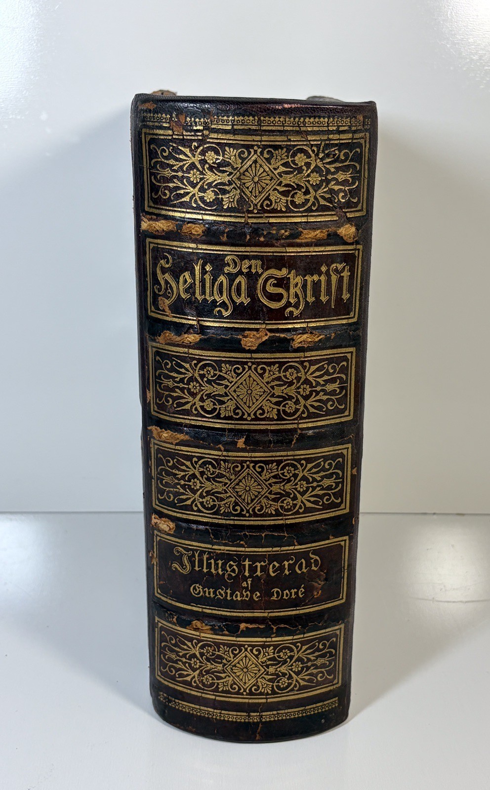 Antique 1889 Swedish Bible Den Heliga Skrift by Melin & Doré Illus Vansant