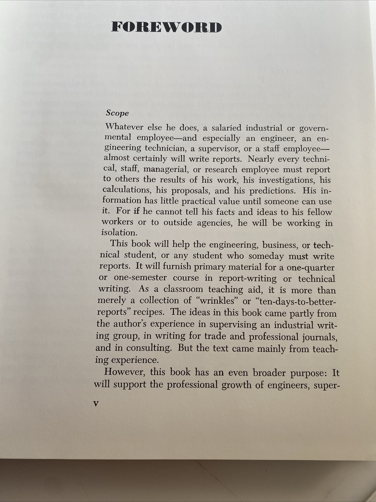 1965 Engineering 📕 Book principles Of Technical Writing ✍️ Reports abw