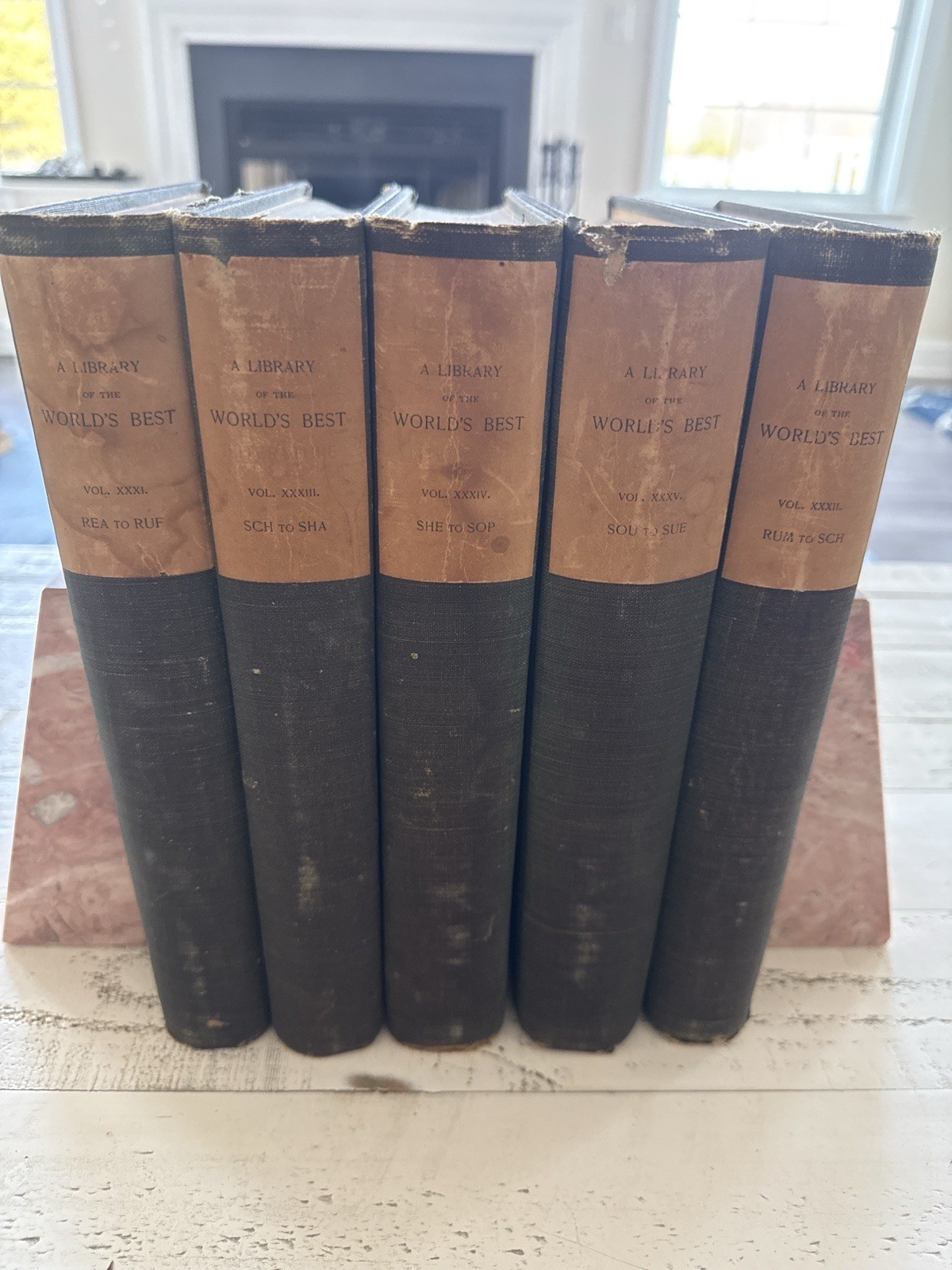 Library of the World’s Best Literature Vol XXXI–XXXV HC Edition de Luxe