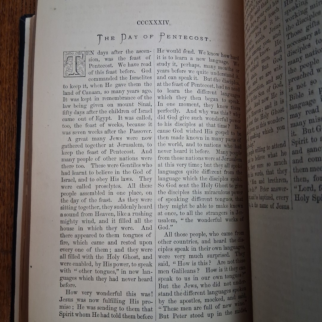 1871 Young People’s Illustrated Bible History Alvan Bond Antique Hardcover
