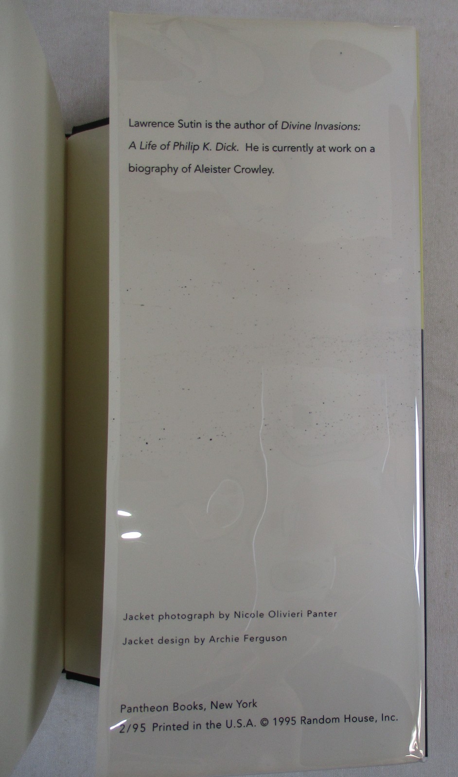 1st/1st “The Shifting Realities of Philip K. Dick” Sutin 1995 Pantheon HC DJ