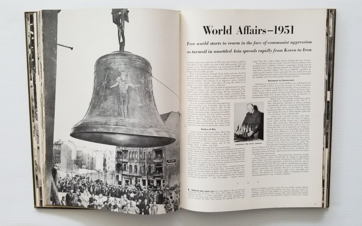 Life Magazine 1951 Edition Year ‘Your Lifetime in Pictures’ Bound Book 224Pages