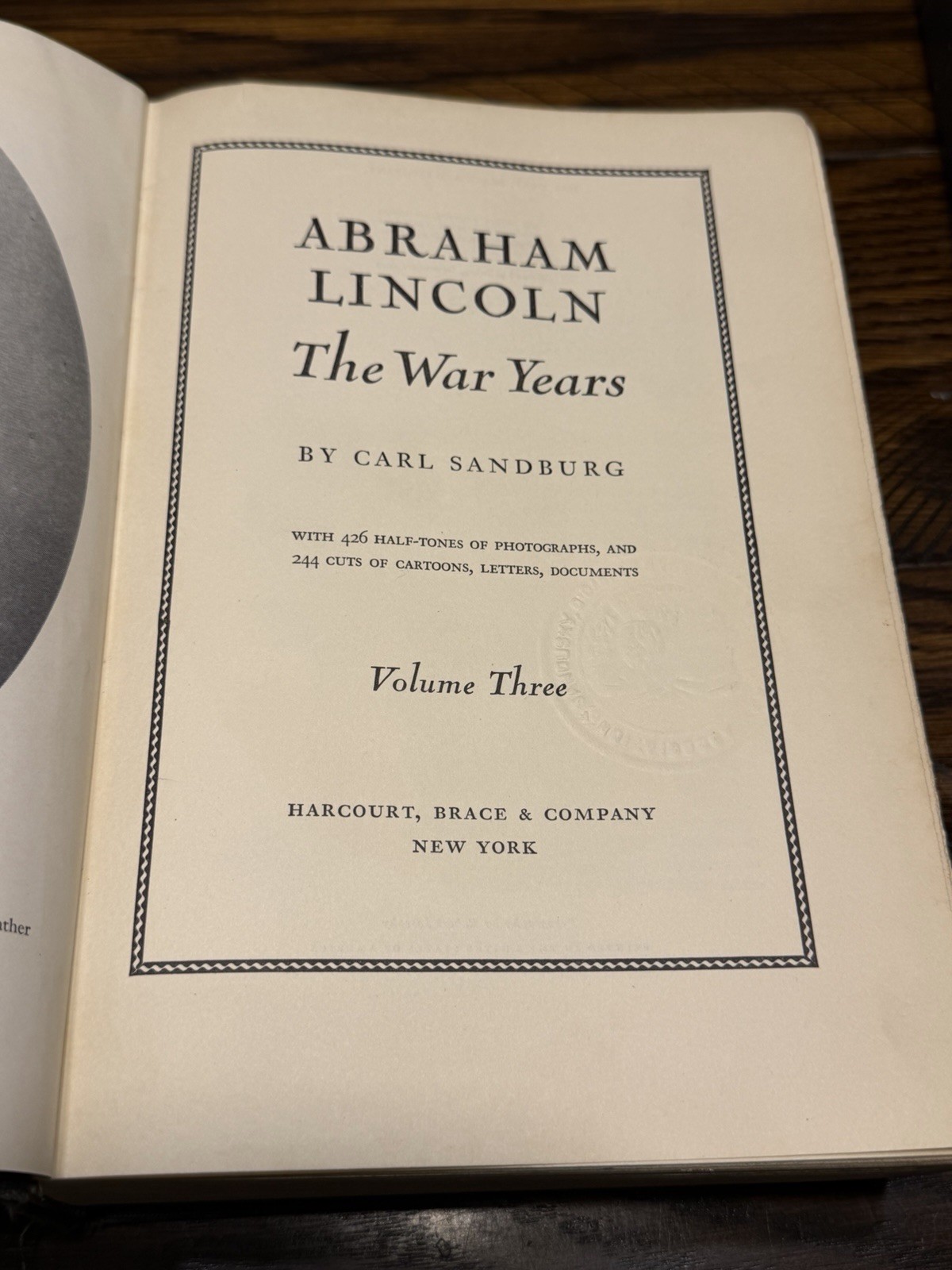 Abraham Lincoln The War Years Carl Sandburg Vol 1-4 HC Ex Library History Set