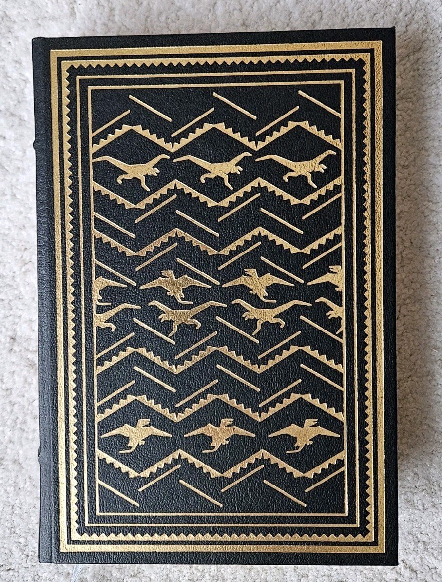 JURASSIC PARK , Michael Crichton, Franklin Library SIGNED First Edition