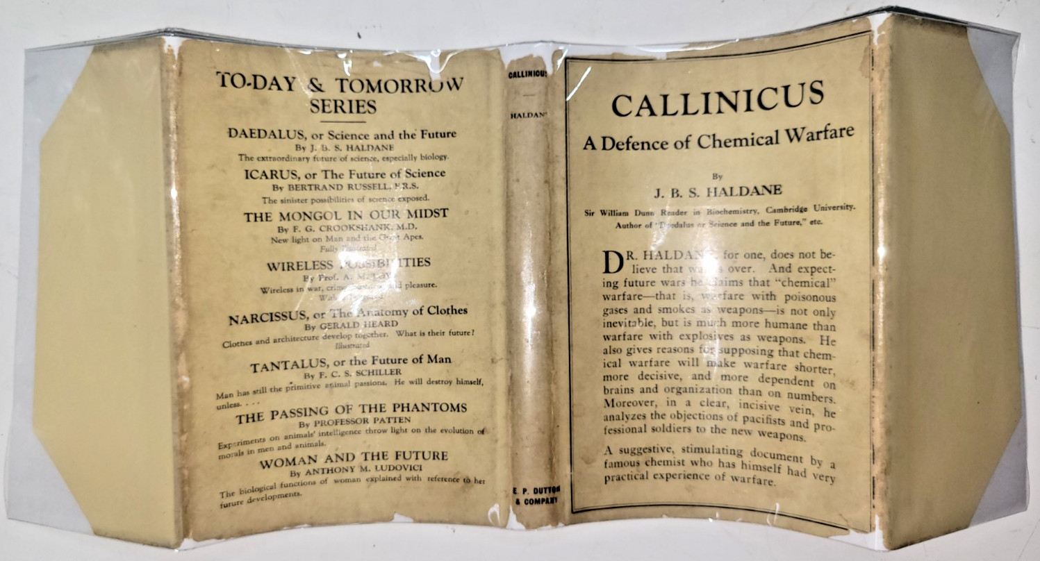 Callinicus Defence Chemical Warfare Haldane 1925 1st Ed Dutton DJ
