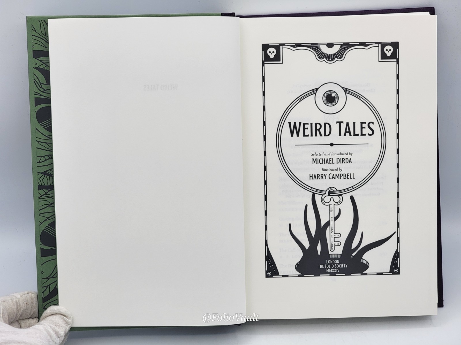 Weird Tales – Michael Dirda – Folio Society -2024 1st Edition – Like New