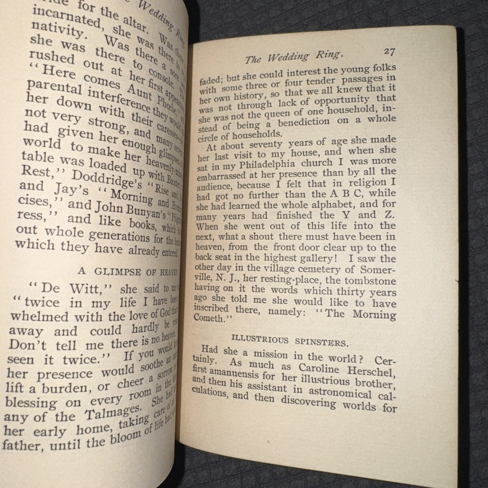 The Christian Herald The Wedding Ring by Talmage 1896 Husbands Wives Matrimony