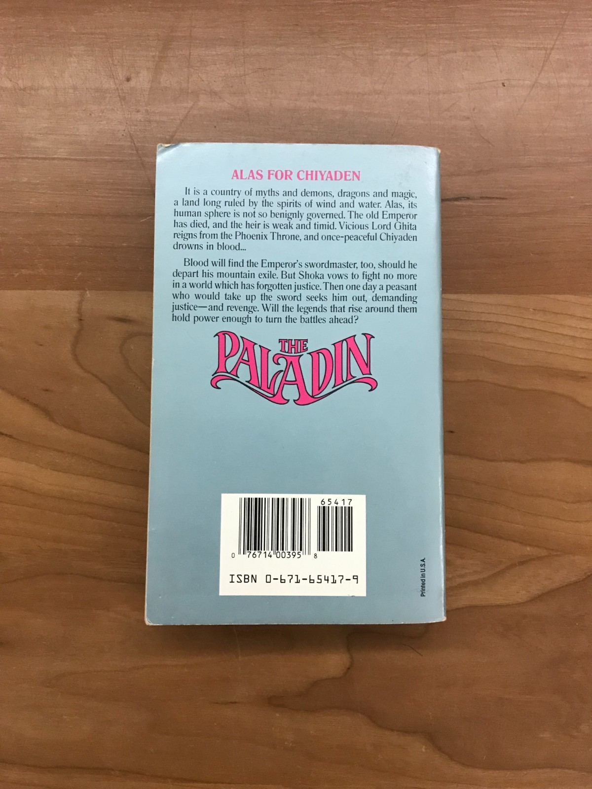 1988 The Paladin by C.J. Cherryh Paperback Book