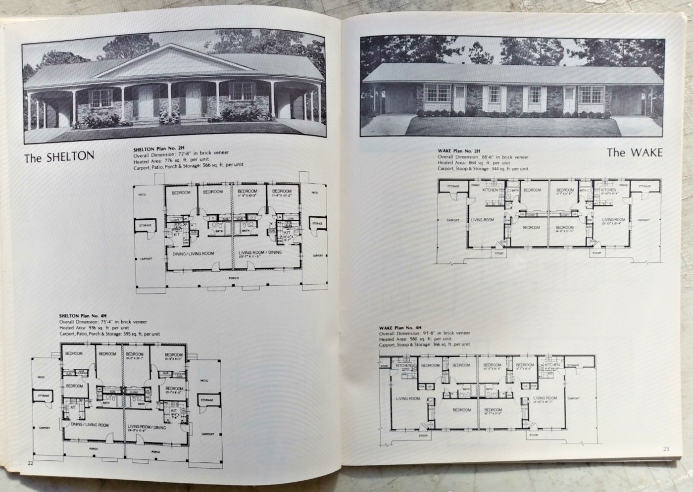 Multi Family Homes 1985 House Design Catalog Duplexes Townhouses Apartments
