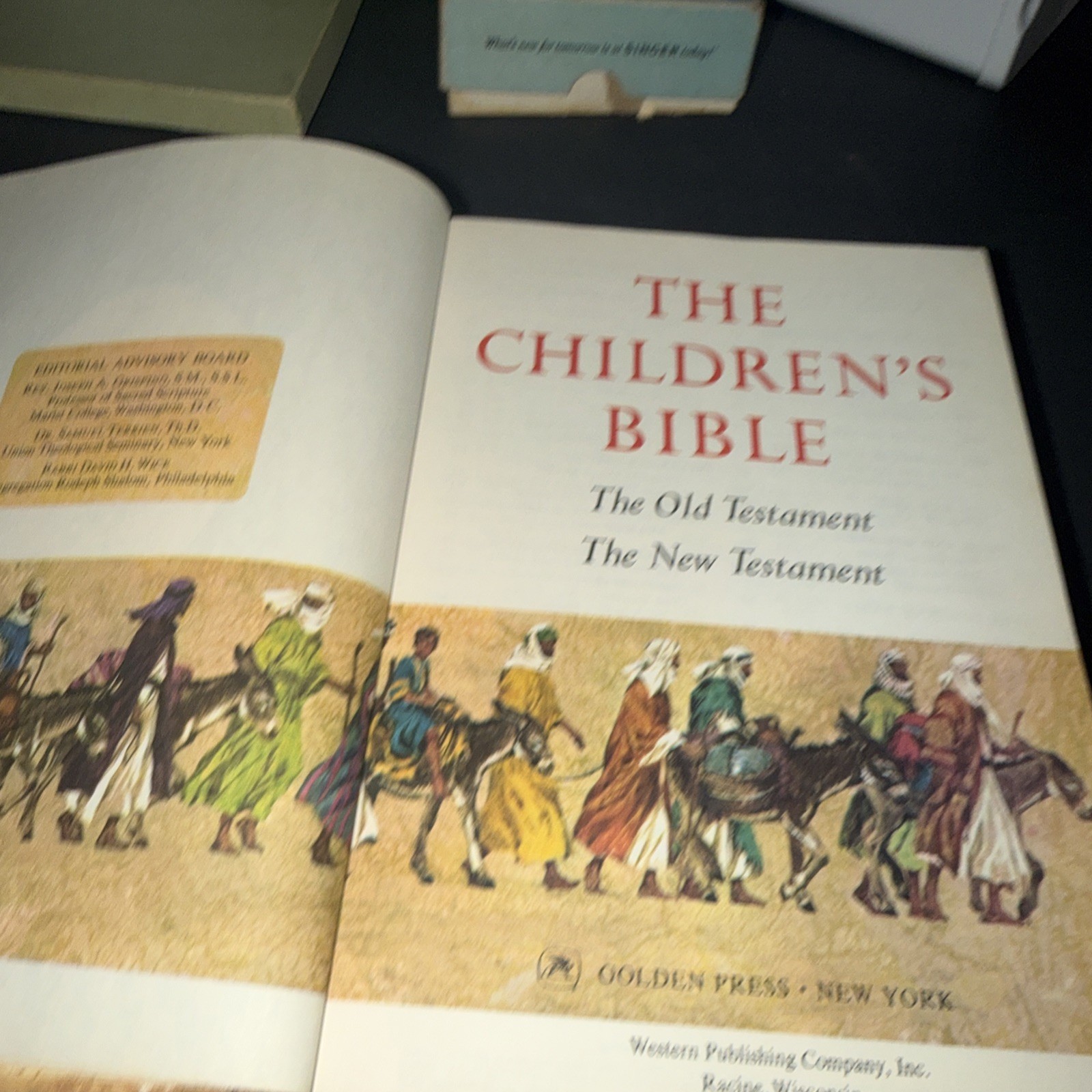 Vintage 1965 The Children’s Bible Hardcover Golden Press Illustrated 510 Pages