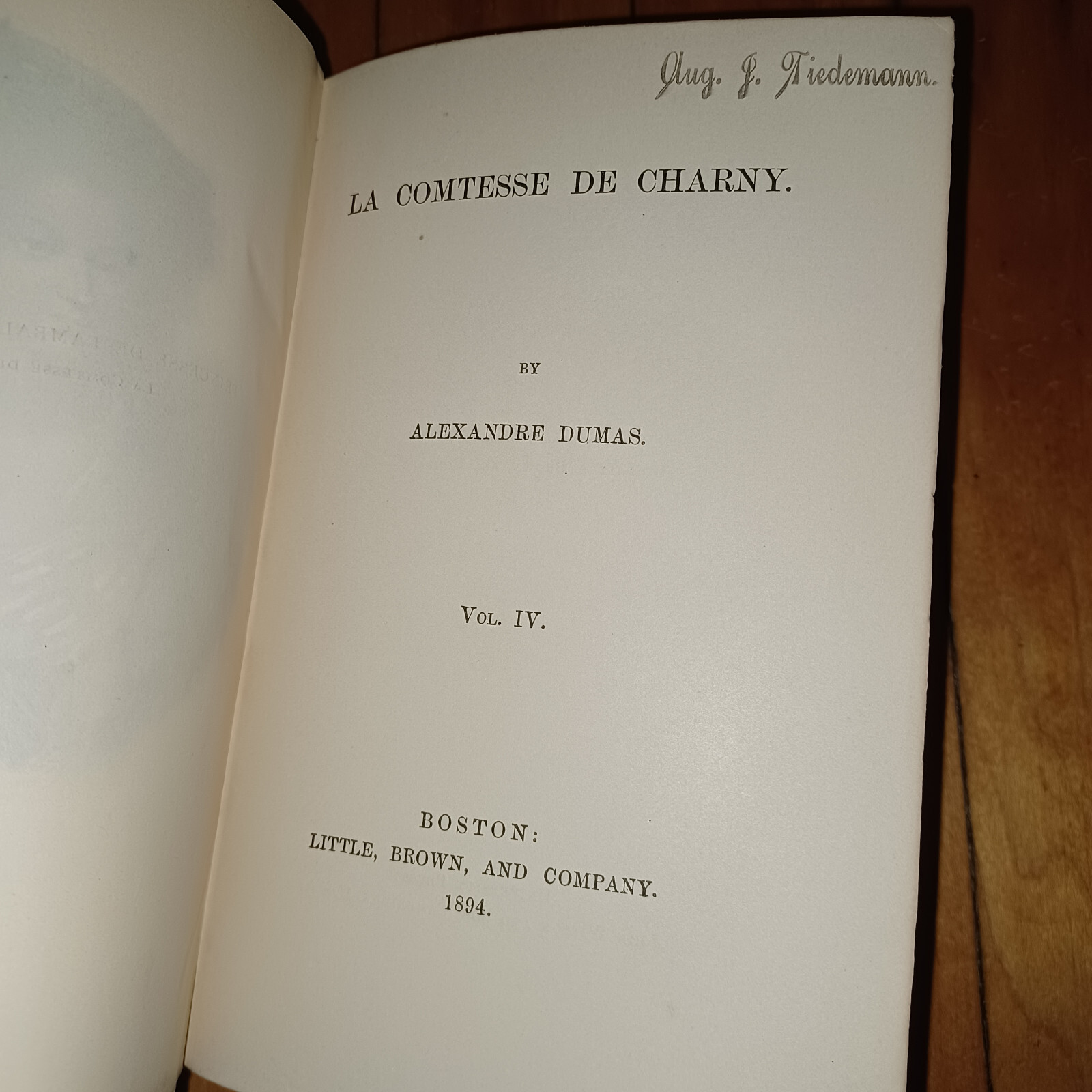 The Romances of Alexandre Dumas Comtesse De Charny Vol 1 2 3 4 HC Book 1890 1894