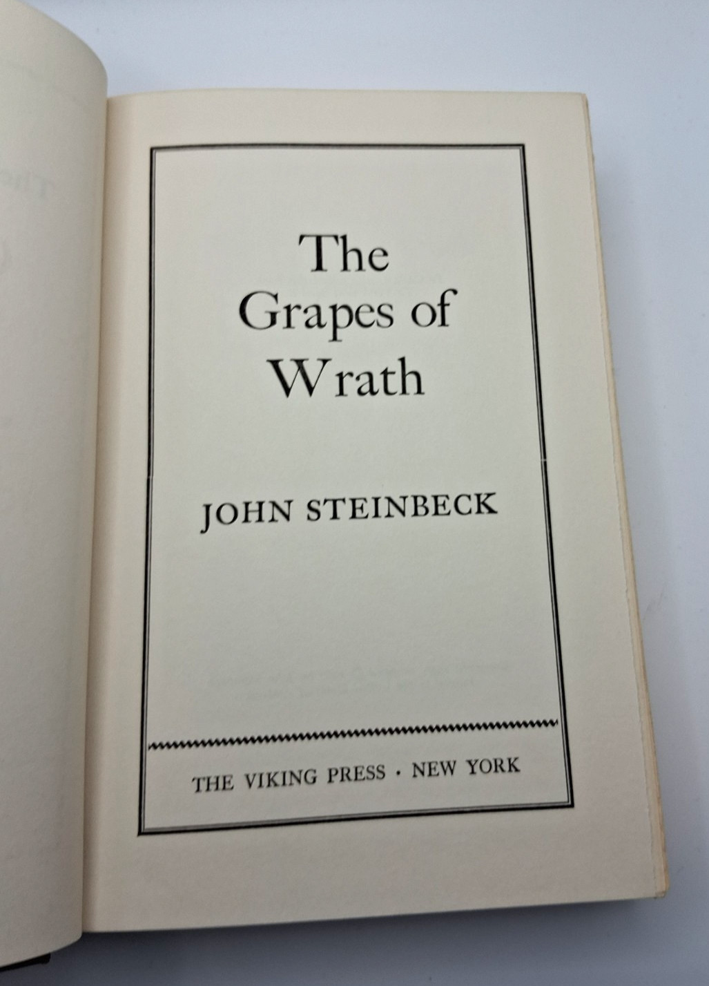 The Grapes Of Wrath by John Steinbeck 1967 Viking Press Hardcover