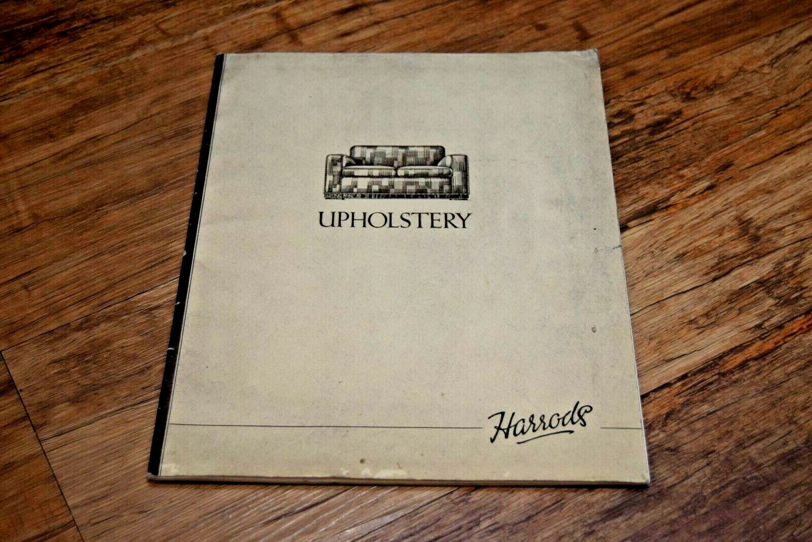 Vintage Harrods UPHOLSTERY / Furniture Catalogue Undated RARE – UK SELLER