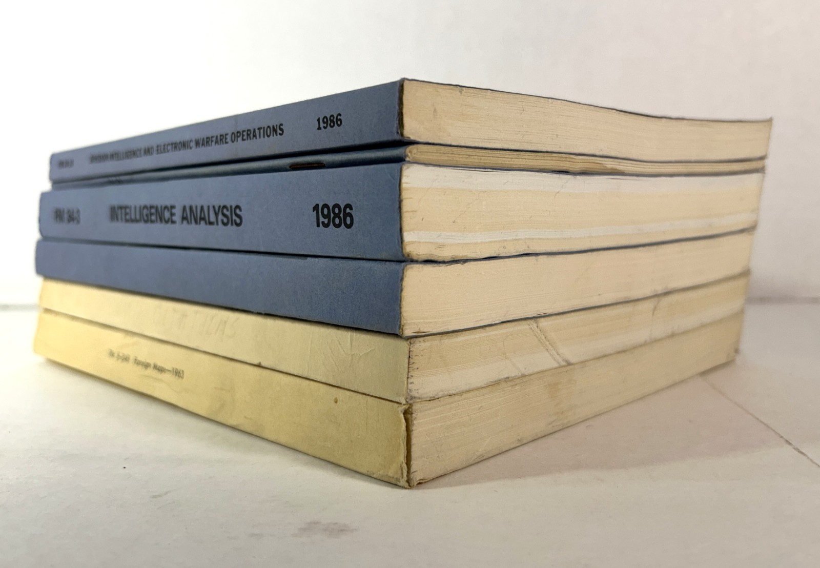 Lot of 6 Military Training Manuals 1960s-1980s Staple-bound Softcovers