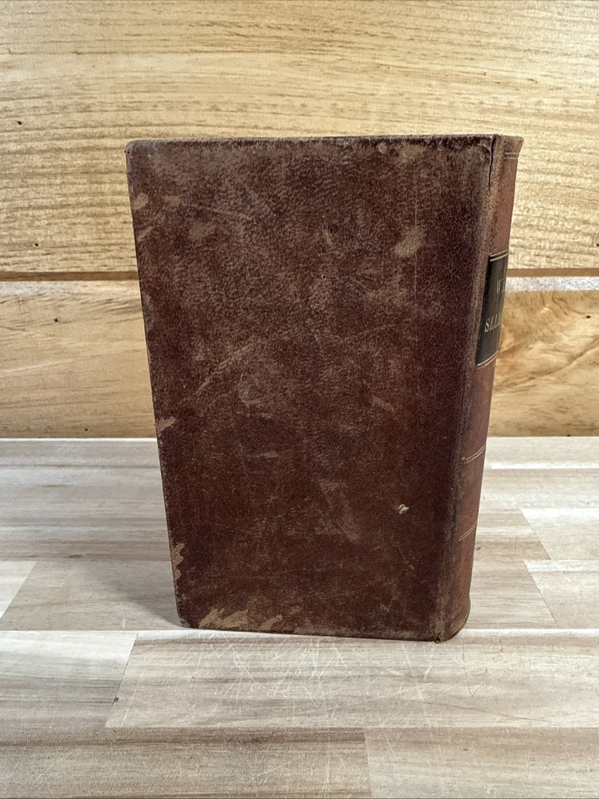 1858 PSALMS HYMNS SPIRITUAL SONGS isaac watts BOSTON leather ANTIQUE old