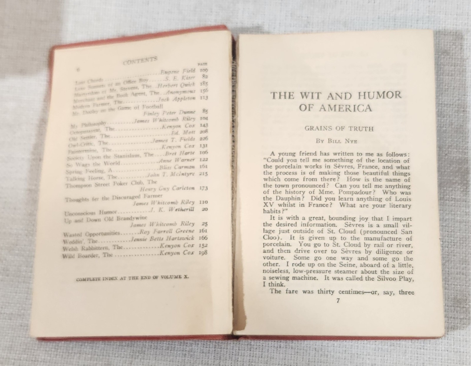 The Wit and Humor of America Book Set Funk & Wagnalls from 1911 Set of 7