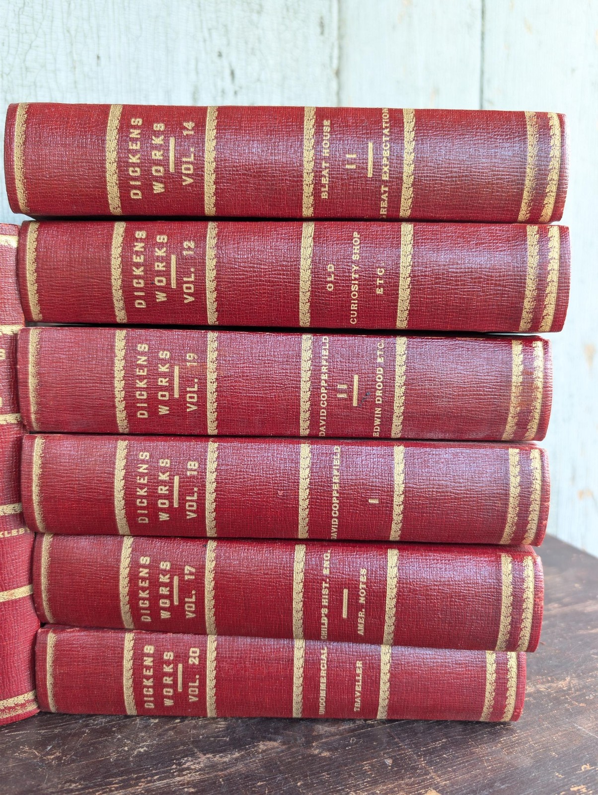 Antique Undated 1903 The Complete Works of Charles Dickens 20 Volumes
