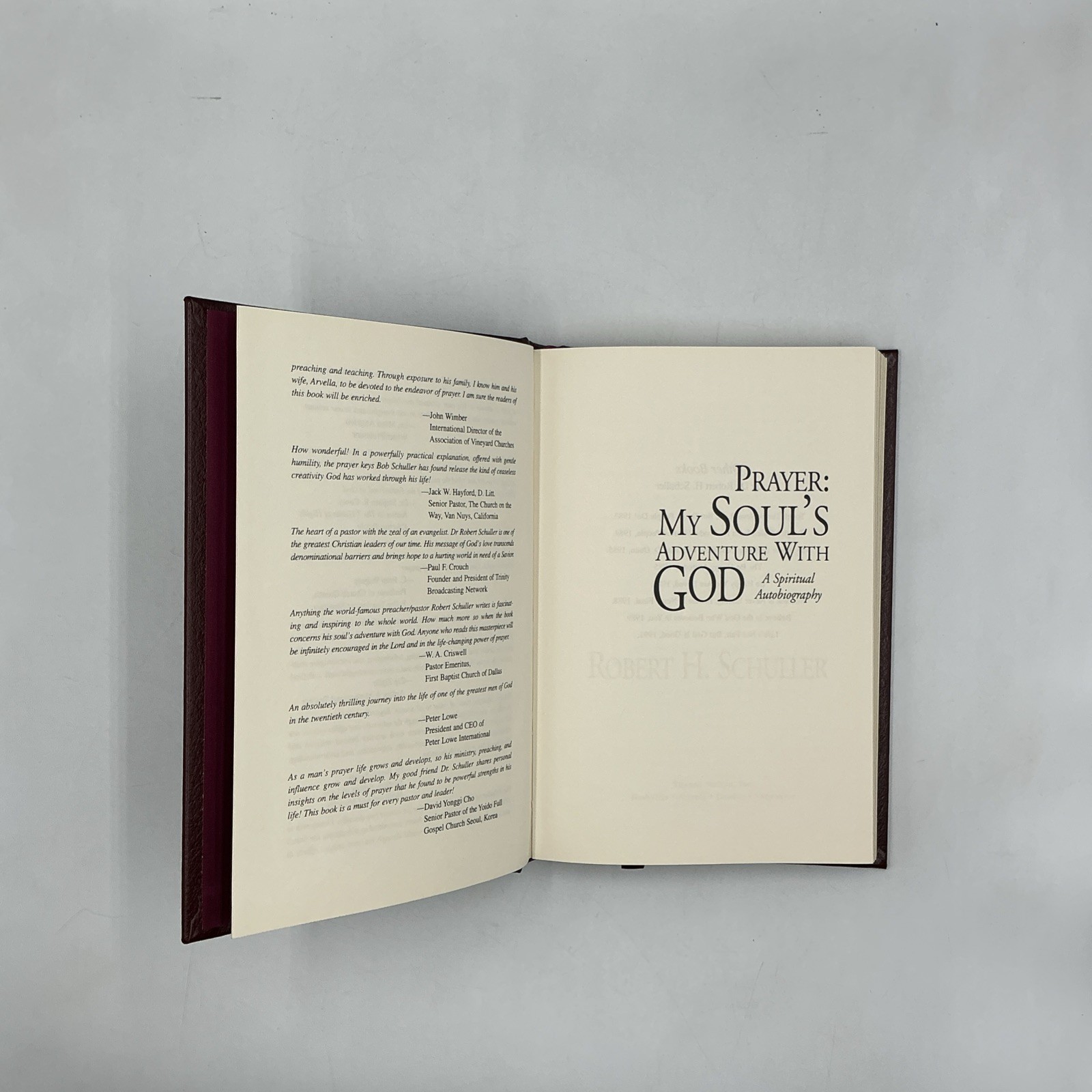 Robert H. Schuller Book Set My Journey Book Set of 18 Hardcover Bonded Leather