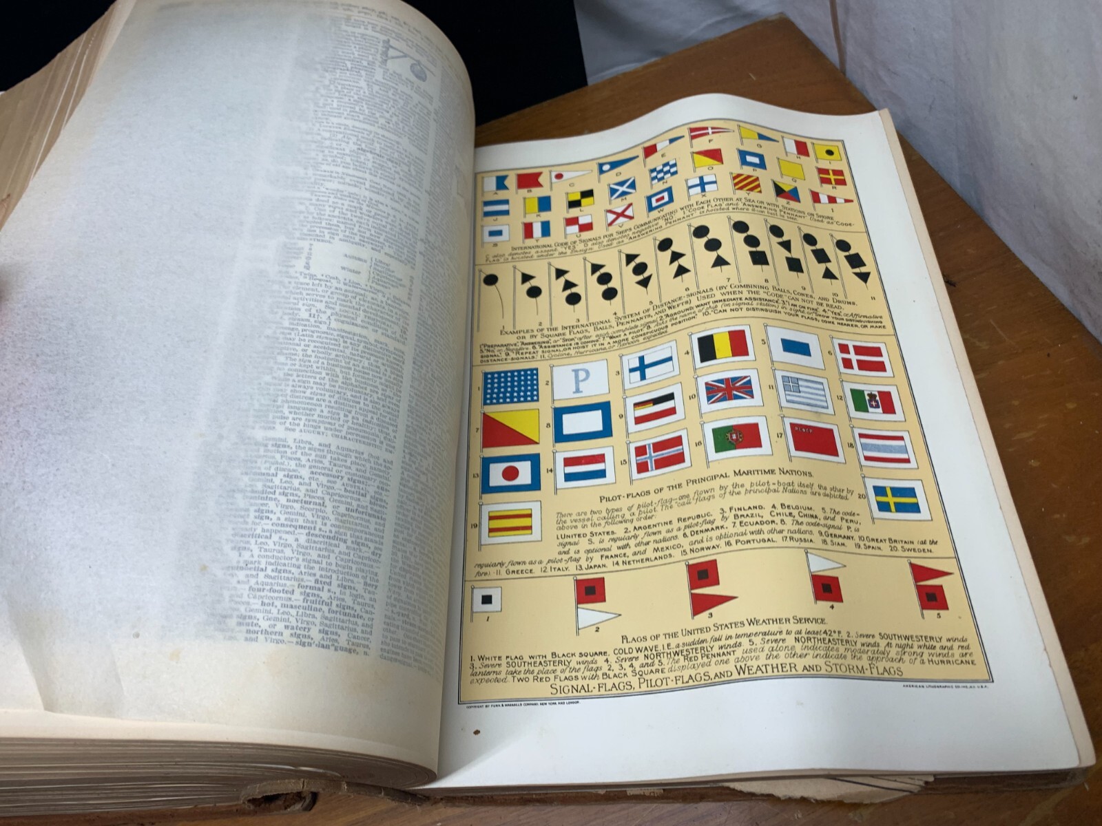 Antique 1933 Funk & Wagnalls New Standard Dictionary Of The English Language