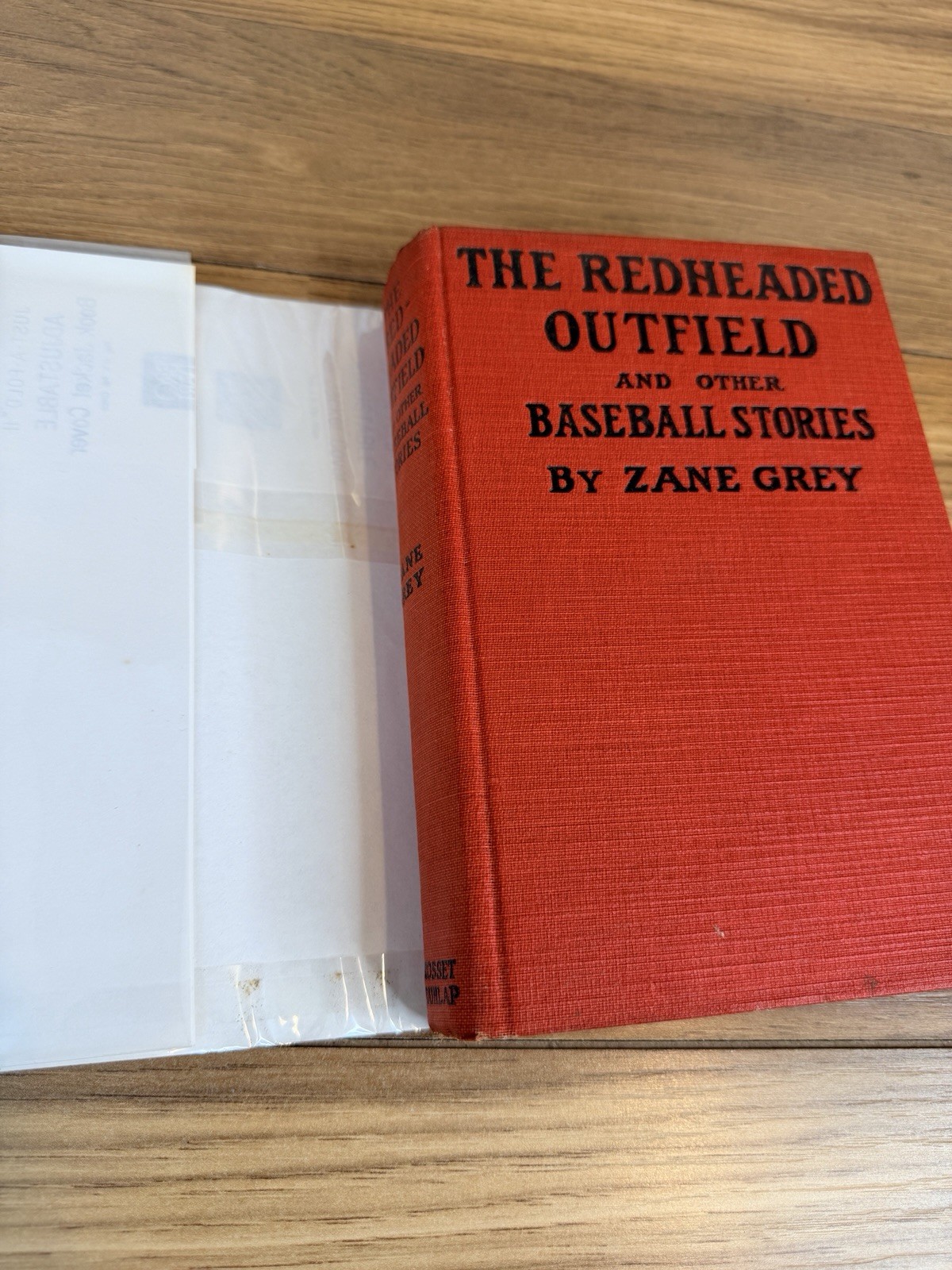 1920 ZANE GREY Hard Cover THE REDHEADED OUTFIELD Book w DJ Grosset + Dunlap