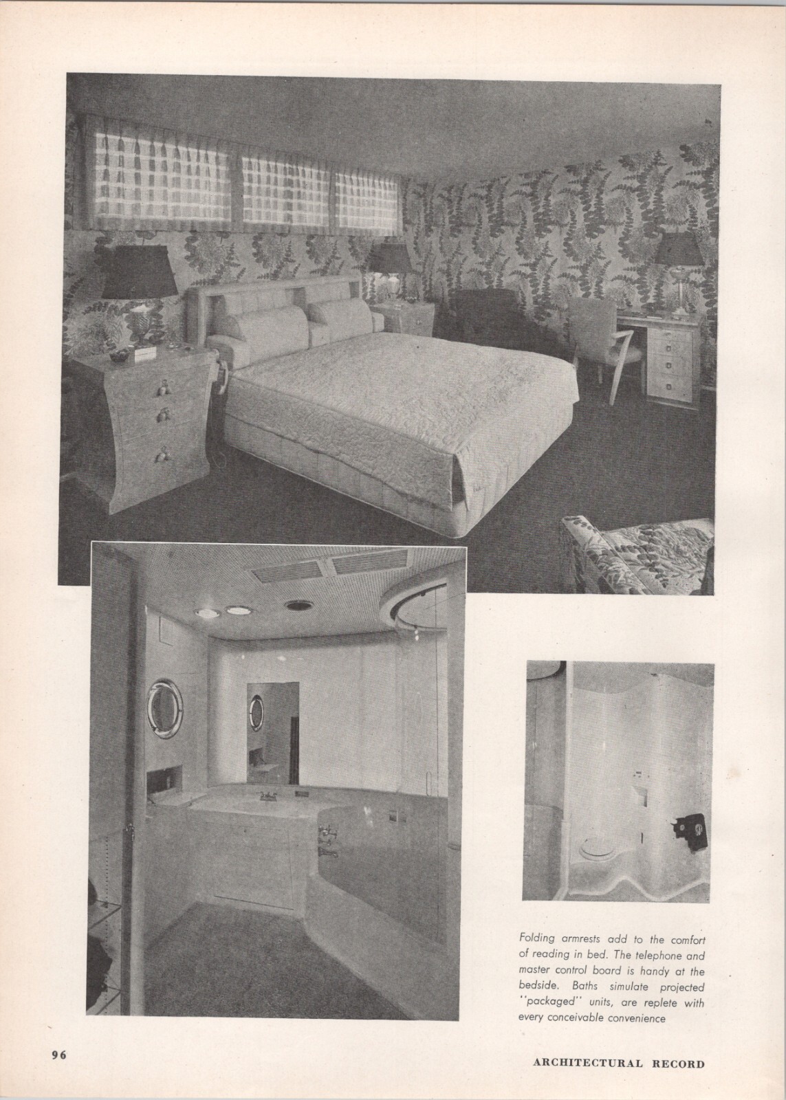 1946 Article * Fritz Burns Post War House 4950 Wilshire Blvd LA Wurdeman Becket