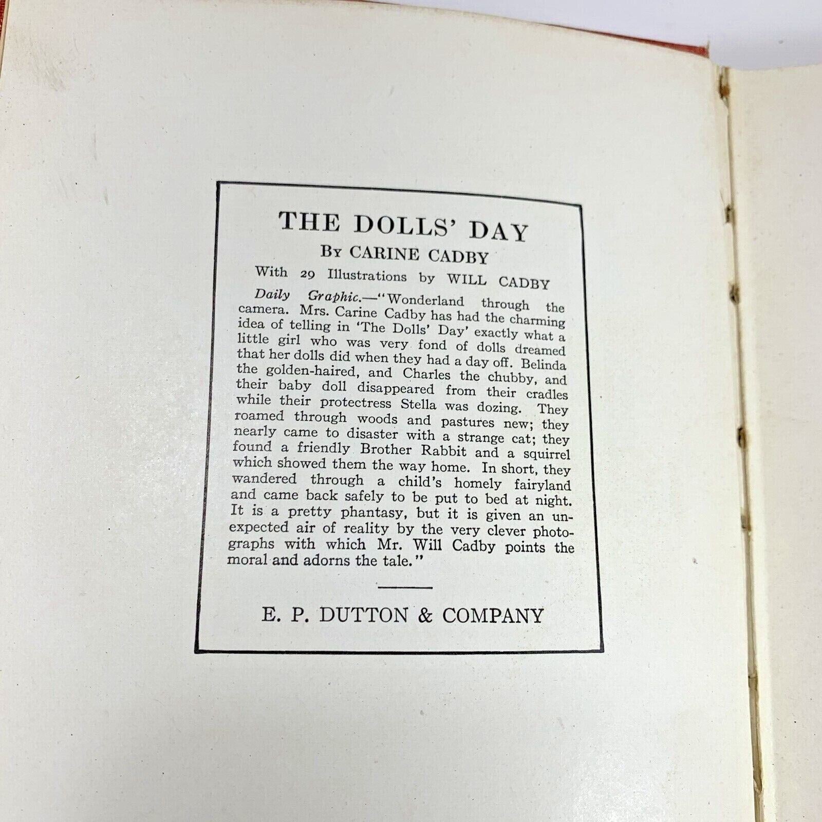 Puppies and Kittens Book Carine Cadby 1920 Illustrated with Early Photographs