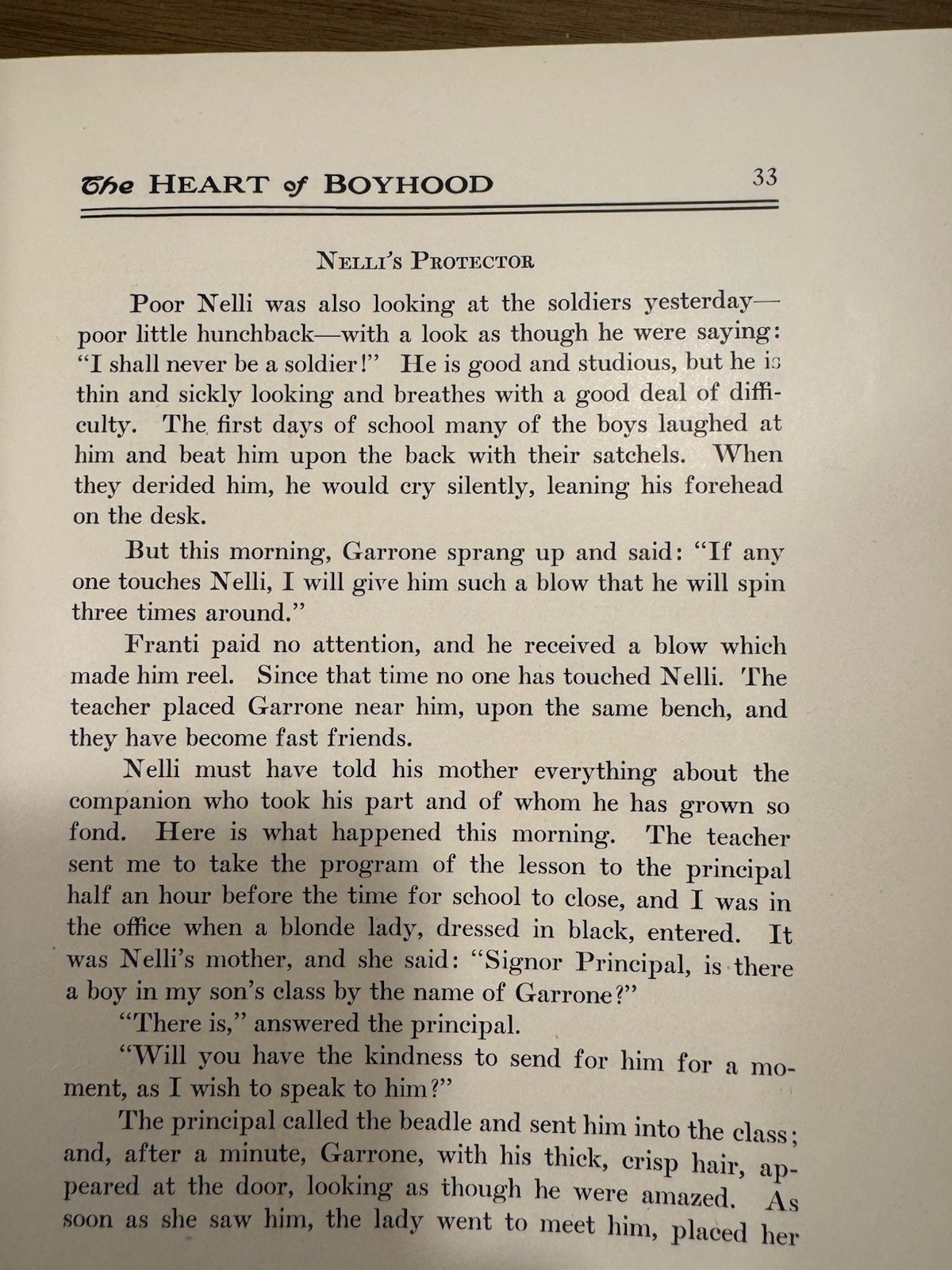 Antique Book “The Heart of Boyhood” by Edmondo De Amicis-Ilus,1st Ed-1906