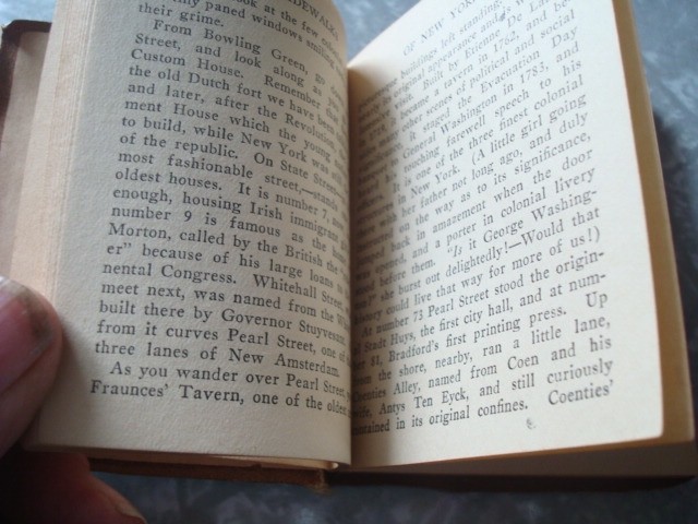 Sidewalks of New York 1923 Bernadene Kielty Little Leather Library Bowman Hotels