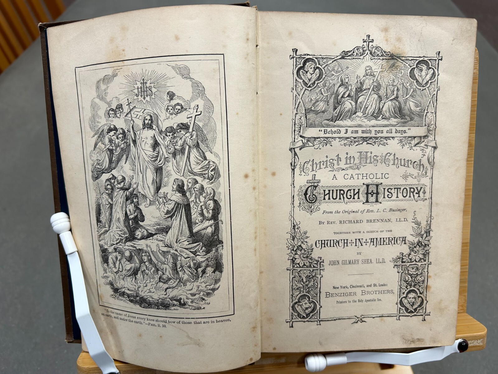 Christ in His Church: A Catholic Church History, 1881 Benziger Bros.