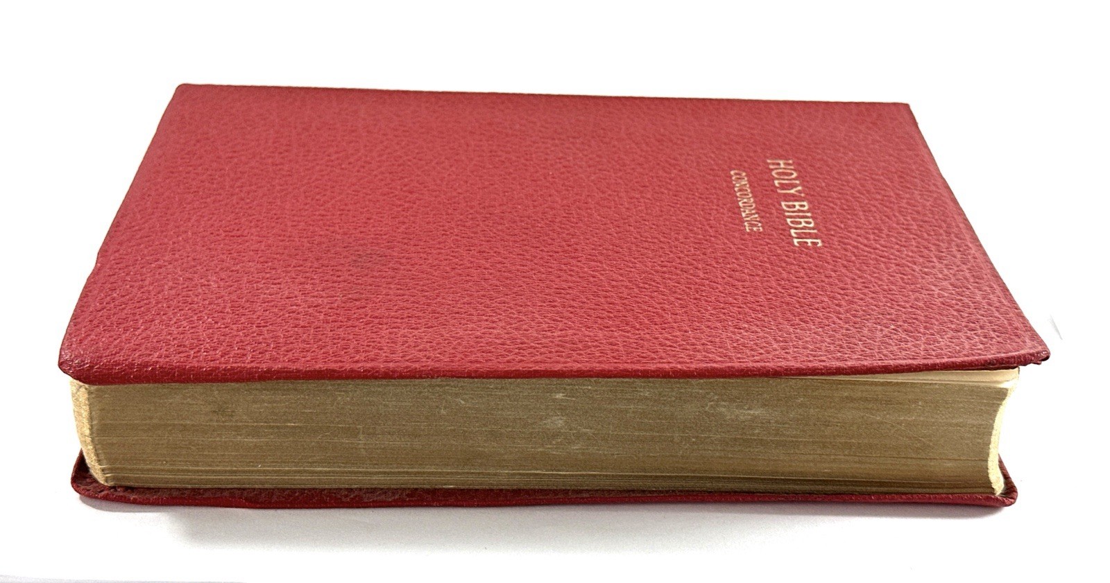 1952 Holy Bible Concordance Revised Standard Version RSV Red Faux Leather Melton