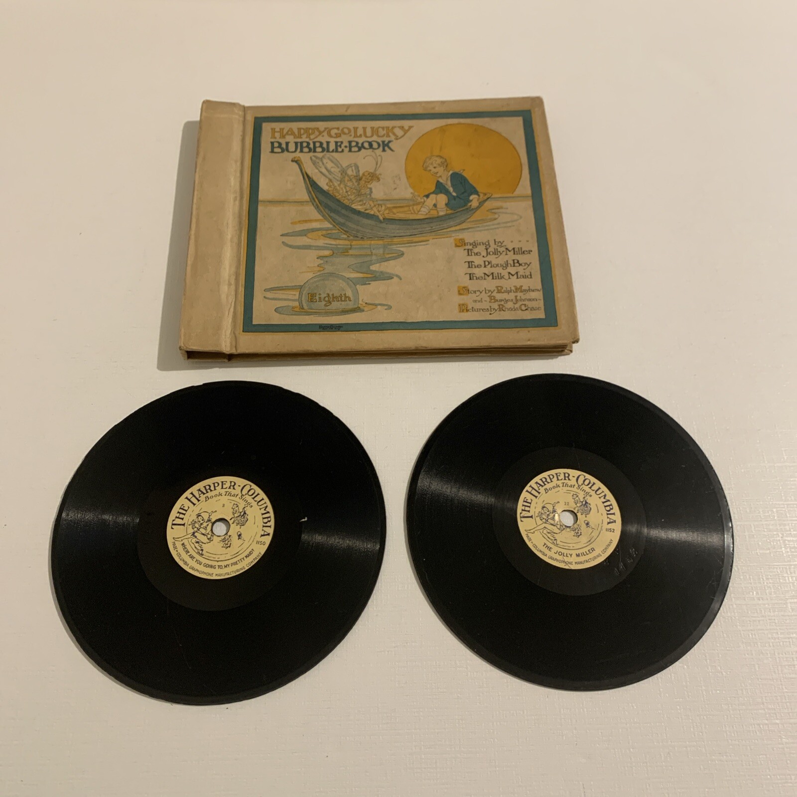 1919 Happy-Go-Lucky Bubble Book Harper Brothers 2 Columbia Records Rhoda Chase