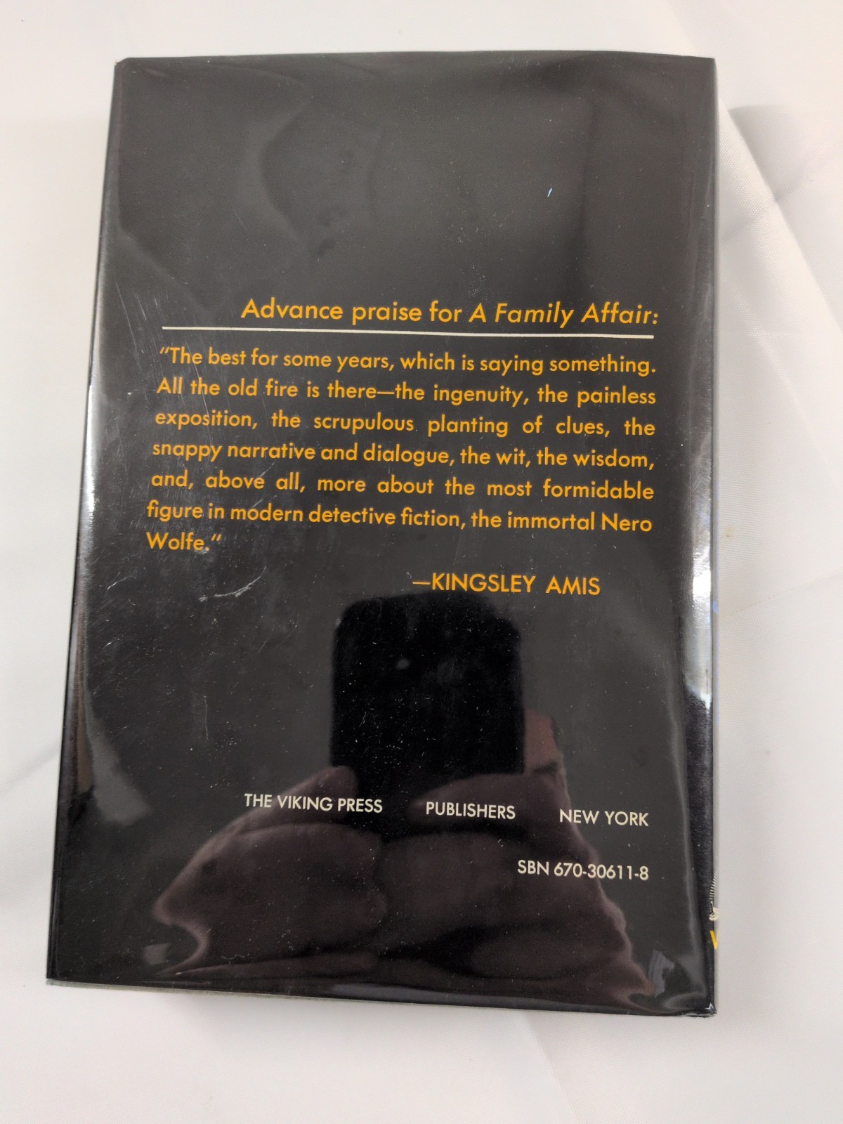 Rex Stout A Family Affair First Edition 1975 HC/DJ Nero Wolfe Final Novel
