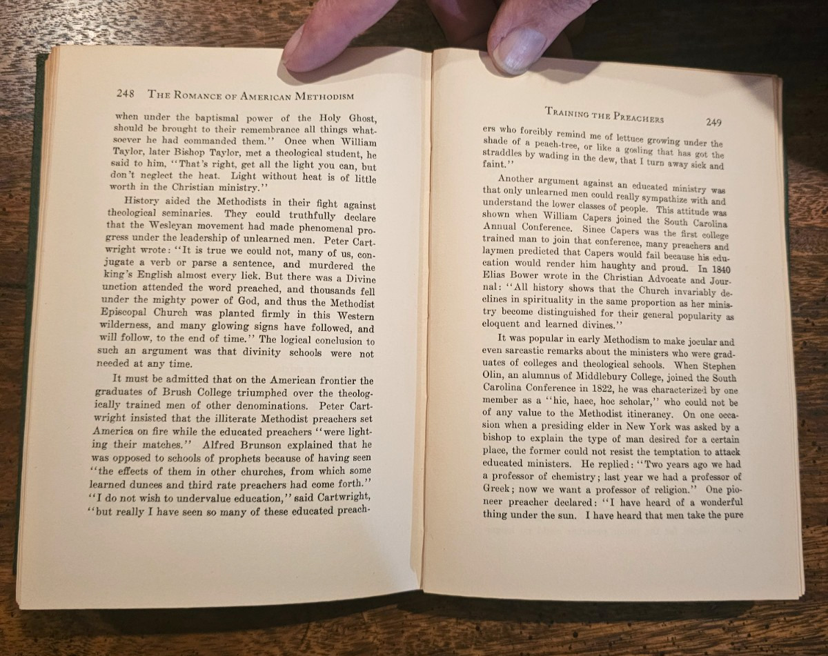 THE ROMANCE OF AMERICAN METHODISM – PAUL NEFF GARBER – 1931 – HARDCOVER