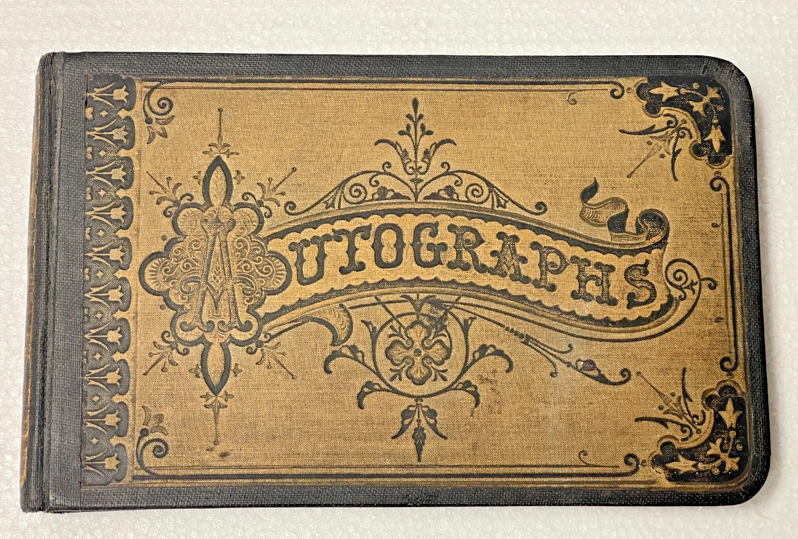 1870s Autograph Book / Cincinnati OH High School / Original Art / Die Cuts /1880