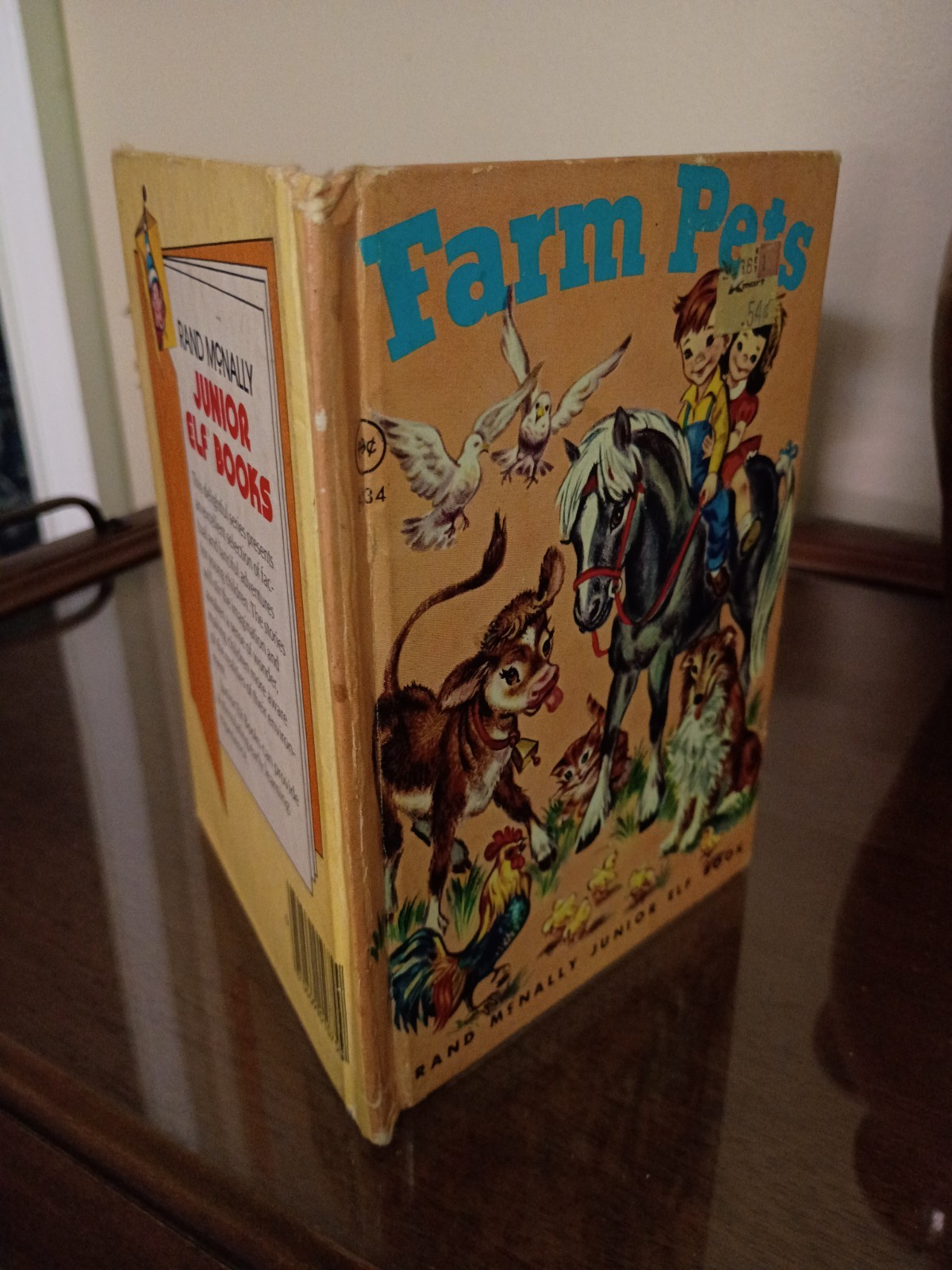 Vintage 1954 Farm Pets Book Anna Ratzesberger Rand McNally & Co Hardcover NICE!