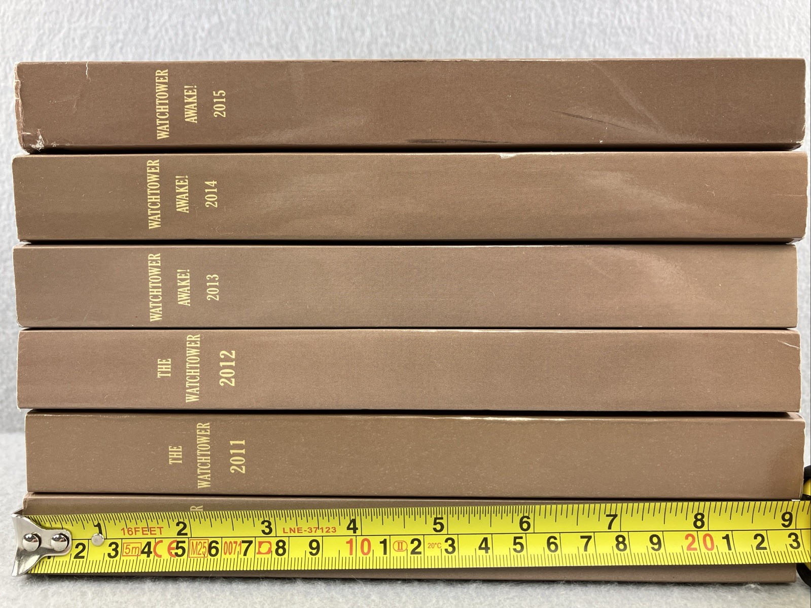 The Watchtower Book Lot 2010-2015 Book Run Hardcover 1-5 Volumes