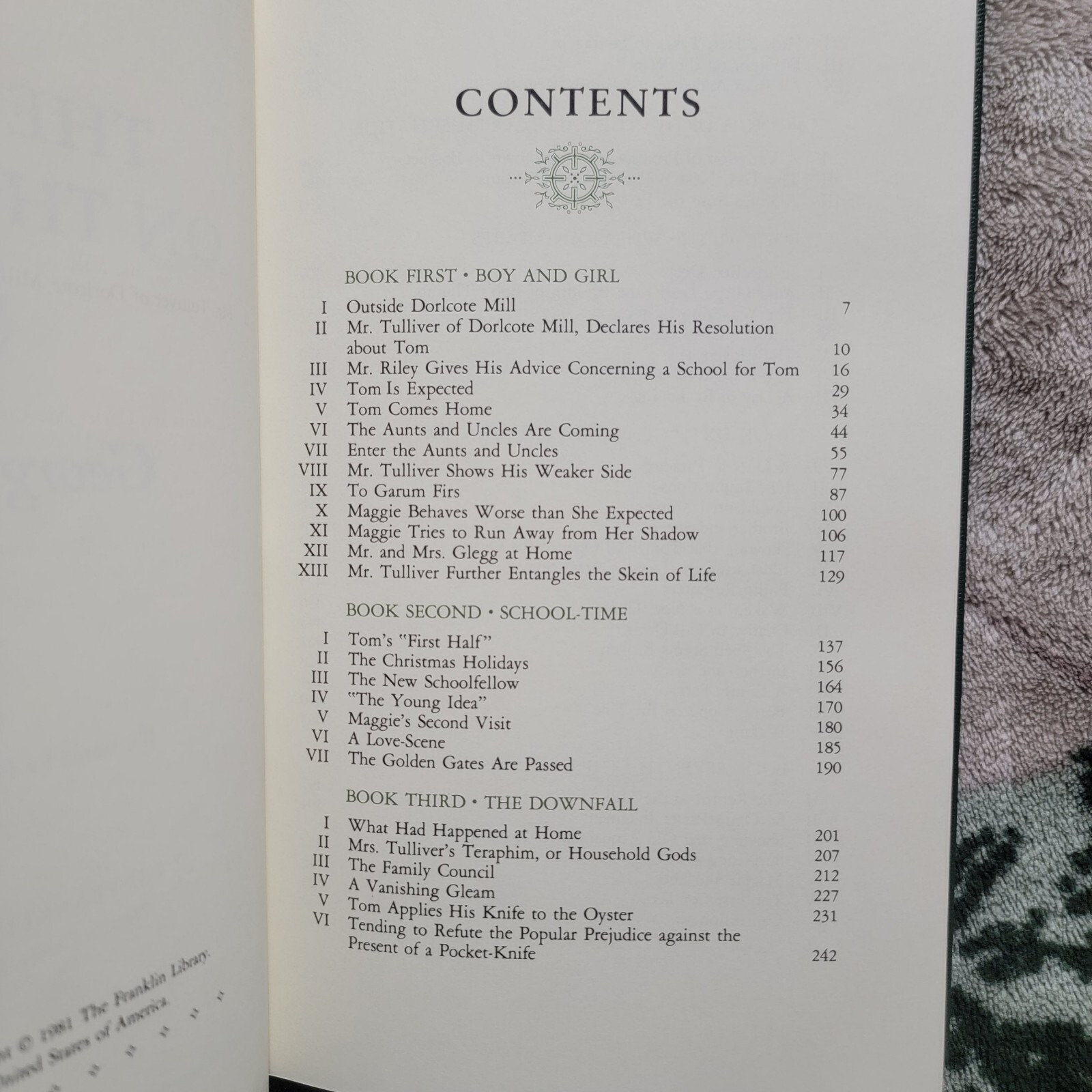 The Mill on the Floss by George Eliot 1981 Franklin Mint Library Hardcover