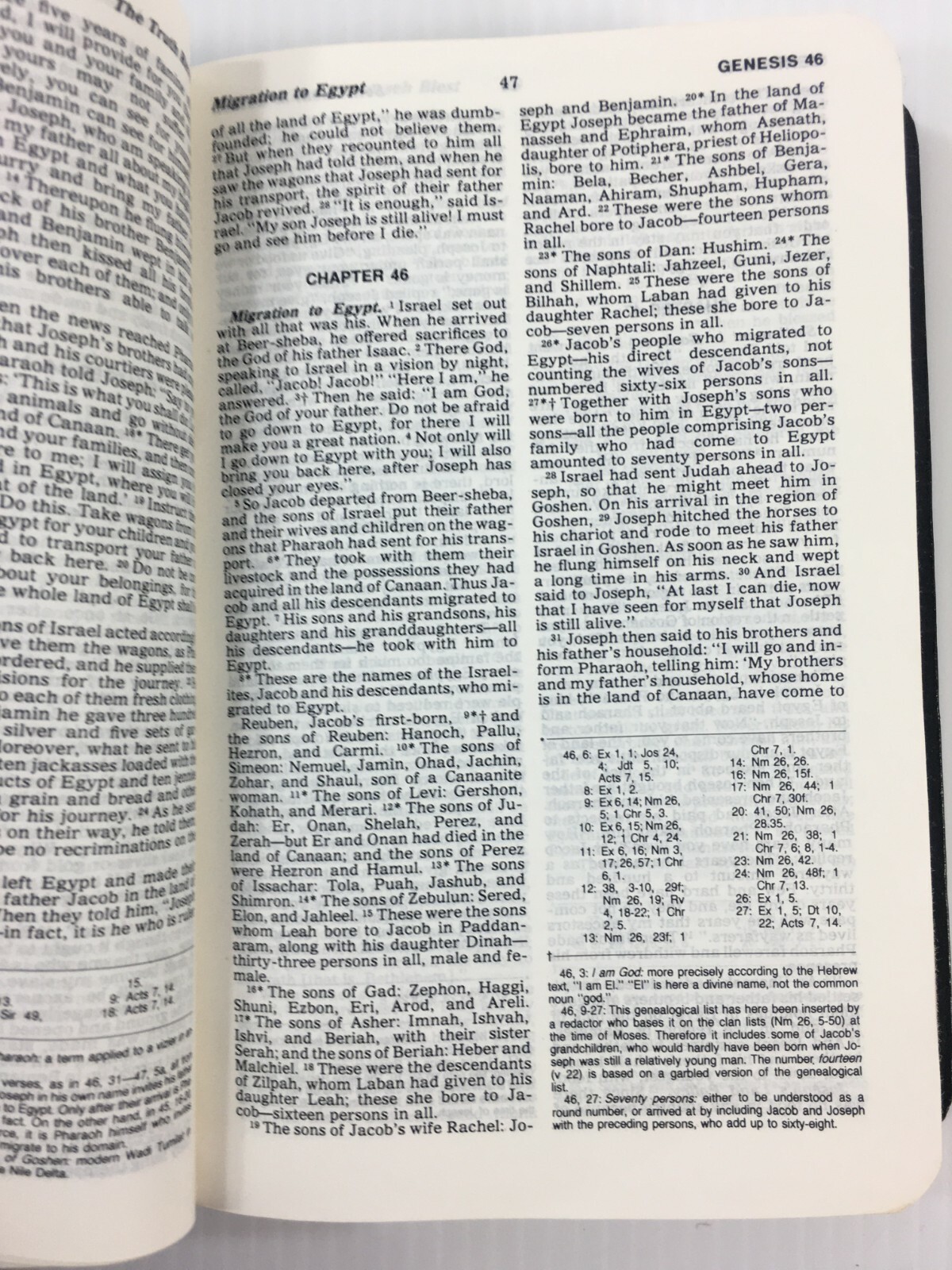 Holy Bible NAB Nelson Vintage Book 1971 Bonded Leather