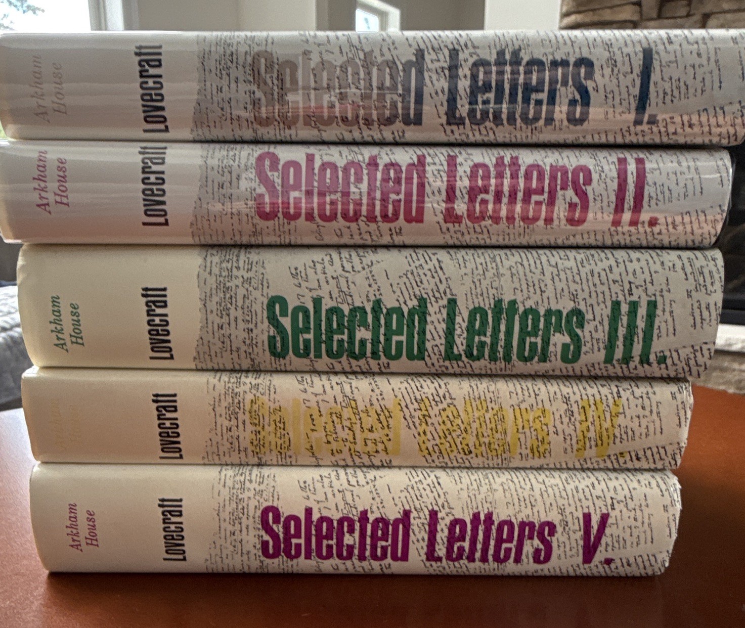 H. P. Lovecraft Selected Letters Hardcover 1st edition 1,2,4&5, 3 2nd edition